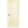 Elegant White Painted Carving MDF Door